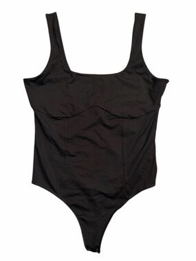 Abercrombie & Fitch Black Square Neck Bodysuit